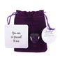 A polished Amethyst Crystal Heart presented with a deep purple velvet drawstring pouch and a sentiment card reading "You Are So Special to Me." This healing crystal promotes emotional balance, stress relief, and intuition, making it a meaningful gift for mindfulness, meditation, and spiritual well-being.